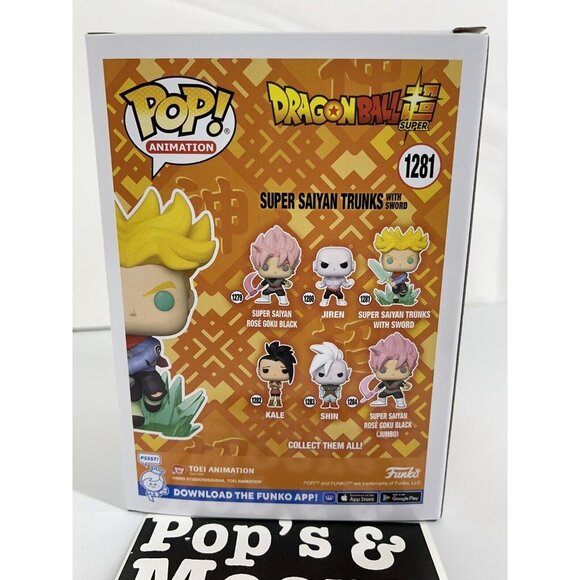 Funko Pop! Dragon Ball Z: Super Saiyan Trunks With Sword 1281 Vinyl Figure New - Picture 4 of 7